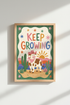 boho cow wall art | Whimsical desert palette, Kids Room Decor