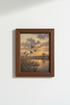 Bird Wall Art Print | Sunset Hues, Rustic Touch | Living Room Decor