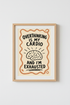 Overthinking Is My Cardio Wall Art | Office Decor | Funny Relatable Quote Print