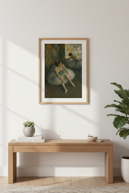 Impressionist Ballet Wall Art Print | Living Room Decor | Soft Pastel Poster