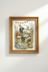 Watercolor Whimsical Animals Wall Art Print | Living Room Decor | Pastel Poster