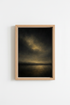 Golden Hour Wall Art Print | Abstract Moody Glow, Living Room Decor