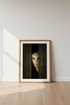 Barn Owl Wall Art | Moody Forest Bird Print, Rustic Farmhouse Decor