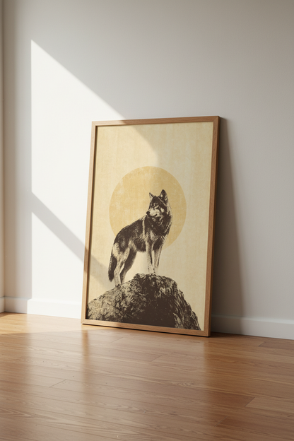 Boho Feather Watercolor Art | Earthy Neutral Tones, Minimalist Bedroom Wall Art