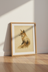 Fox Mountain Landscape Wall Art | Watercolor Rustic Decor | Woodland Poster
