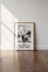 Grizzly Bear Mountain Wall Art Print | Cabin Decor | Pine Forest Adventure Poster