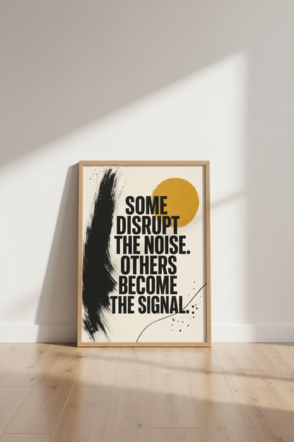 Motivational Quote Wall Art | Modern Abstract Poster, Office Decor, Digital &amp; Framed