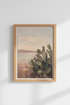 Desert Cactus Art | Soft Sunset Palette, Living Room Decor