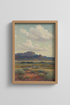 Desert Landscape Art | Impressionist Sunset Vista, Living Room Decor
