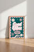 Good Vibes Retro Quote Wall Art | Pink & Teal Dopamine Decor, Bedroom Poster