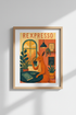 Kangaroo Coffee Wall Art | Whimsical Animal Cafe Poster, Vibrant Kitchen Decor