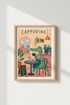 Whimsical Cafe Wall Art | Crocodile Coffee Shop Poster, Kitchen & Dining Decor