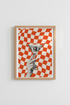 Retro Disco Wall Art Print | Martini Cocktail Poster, Bar Cart Decor