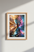 Disco Ball Art | Colorful Abstract Glass Mosaic Print, Retro Disco Decor Poster