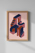 Abstract Architecture Stairs Wall Art | Boho Geometric Print | Modern Arch Poster