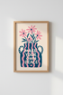 Danish Pastel Wall Art Print | Pink Floral Vase Quote Poster | Preppy Room Decor