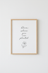 Bloom Where You Are Planted Quote Wall Art | Minimalist Botanical Poster, Bedroom Decor