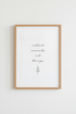 Collect Moments Not Things Wall Art Print | Minimalist Home Decor | Zen Quote Poster