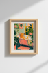 Golden Retriever Bath Wall Art Print | Funny Dog Bathroom Decor | Colorful Poster