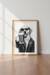 Golden Retriever Beer Art | Cool Dog Poster, Man Cave Wall Decor