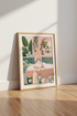 Cat in Bathtub Art | Pink Spa Bathroom Decor, Whimsical Feline Poster