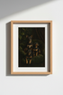 Boho Dog Wall Art Print | Living Room Decor | Rustic Poster