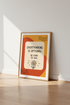 Overthinking Is Optional | Retro Affirmation Wall Art, Mental Health Decor