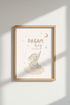 Watercolor Elephant Wall Art | Neutral Nursery Decor, Dream Big Little One Poster
