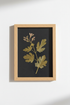 Gold Leaf Poster | Navy Botanical Wall Art Print, Luxe Decor Poster