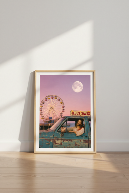 Religious wall art Print | Living room Decor | Pastel Dream Poster