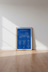 Ducati Multistrada V4 Blueprint Wall Art | Motorcycle Technical Poster, Man Cave Decor