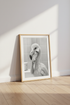 Shaving Flamingo | Funny Black and White Photography, Bathroom Decor Aesthetic