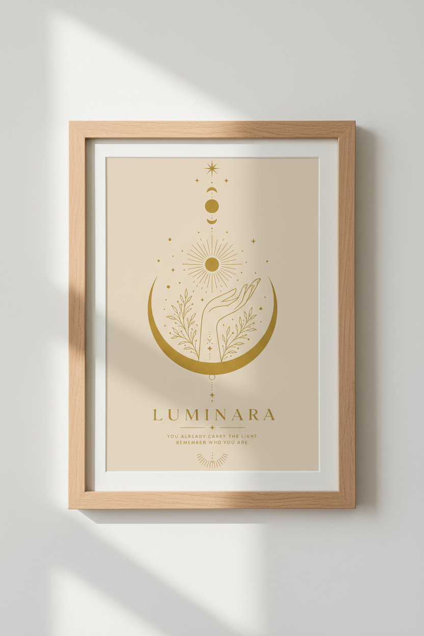 Celestial wall art | Golden sun crescent motif, Living room decor