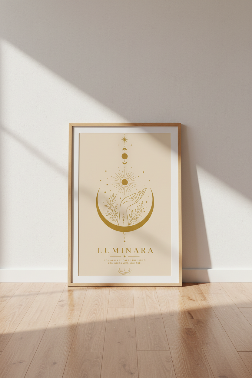Celestial wall art | Golden sun crescent motif, Living room decor