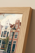 Amsterdam Canal Houses Wall Art | Dutch Architecture Poster | European Travel Decor