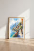 Hallstatt Austria Watercolor Print | Alpine Village Wall Art | European Travel Poster