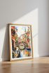 Venice Canal Watercolor Art | Italian Cityscape Print, Living Room Travel Decor