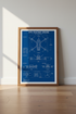 FPV Racing Drone Blueprint | Technical Schematic Poster, Gaming Room Decor