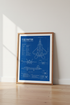 F-22 Raptor Blueprint Wall Art | Stealth Fighter Jet Poster, Aviation Office Decor