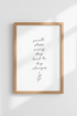 Small Steps Every Day Quote | Minimalist Script, Home Office Wall Art Print
