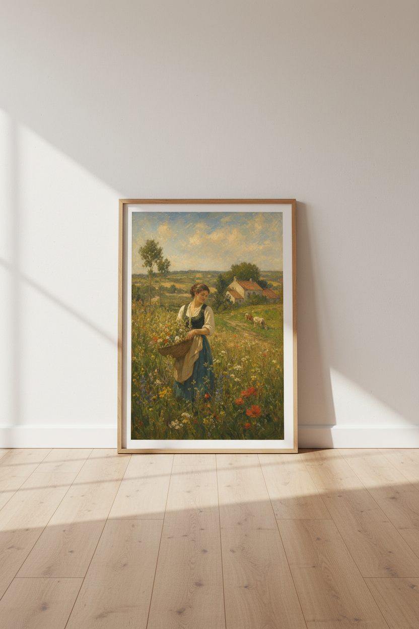 Wildflower Art | Impressionist Palette, Living Room Decor