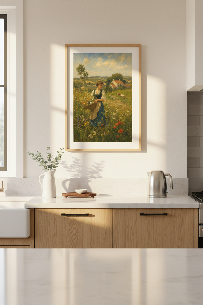 Wildflower Art | Impressionist Palette, Living Room Decor