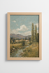 Impressionist Landscape Wall Art Print | Living Room Decor | Serene Poster