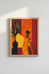Boho Wall Art Print | Living Room Decor | Warm Abstract Poster