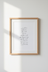 Minimalist Quote Wall Art Print | Inspirational Office Decor | Script Poster