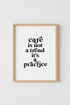 Care is Not a Trend Quote Wall Art | Modern Typography Poster | Mindfulness Decor