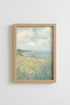 Impressionist Coastal Wall Art Print | Seaside Meadow Decor | Soft Pastel Poster