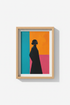 Abstract Silhouette Wall Art Print | Living Room Decor | Vibrant Poster
