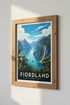Fiordland National Park Wall Art | New Zealand Travel Print, Nature Decor