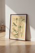 Vintage Dragonfly Botanical Print | Nature Wall Art | Dark Academia Poster